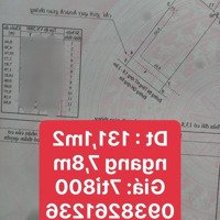 Bán Đất Tặng Nhà Kế Bên Chợ Hoàng Diệu Tp Nha Trang. Dt: 131,1M2 Ngang 7,8M. Bán 7Tỉ8. Liên Hệ:0938261236