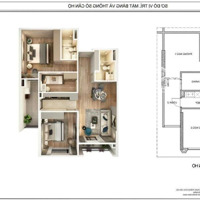 Moonlight 2 Phòng Ngủ + Đa Năng, Hướng Đông Nam, Căn Giữa 80,29M2 - Tầng 21 Căn Cuối Cùng