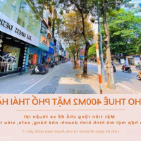 Cho Thuê Nhà 5 Tầng Mặt Phố Tố Hữu, Tổng Diện Tích 2400M2, Mặt Tiền : 33M