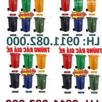 Thùng rác hàng mới  giá rẻ sỉ và lẻ- thùng rác 120l 240l màu xanh giá tốt- lh 0911082000