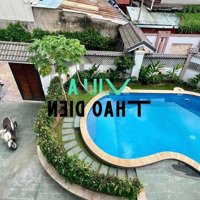 Villa 400M2 Hồ Bơi Sân Vườn 5 Phòng Ngủnội Thất Cơ Bản Trung Tâm Thảo Điền