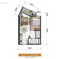 The Symphony - Căn hộ Studio 40.9m² với tầm nhìn đắt giá