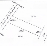 Bán 1000M2 Đất Sổ Đỏ Diện Tích 15X65M Có Thẻ Tách Làm 3 Lô. Mặt Tiền Kênh 76 Lộ 10M Đá Xanh 3M