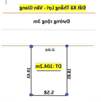 Quá Rẻ - Đầu Tư Sinh Lời -Diện Tích104.M2 Thắng Lợi, Văn Giang, Hưng Yên (Nhanh Còn Kịp)