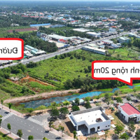 Đất View Kênh 20M Cực Mát (5X16) = 80M2 Thổ Cư 100% Đường 13M,Có Thương Lượng830 (Vành Đai 4) - Chỉ 1.39Ty