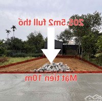 205.5M2 Mặt Tiền 10M Thôn 1 Hạ Bằng Tách Được 2 Lô. Lãi Ngay Khi Mua