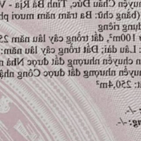 Bán miếng đất thổ cư mặt tiền đường nhựa tại thị trấn Kim Long, Châu Đức, BRVT.