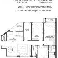 Căn Hộ 2 View Công Viên Và Hồ Bơi 3 Phòng Ngủ135M2 Rẻ Nhất Brilliant, Full Nt, Giá Chỉ 6,5 Tỷ Full 102%