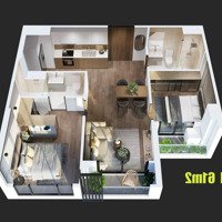 Căn Hộ 2 Phòng Ngủ61M2 Thiết Kế Bếp Dấu Đẹp Nhất Masrerise Waterfront, Toà M3, View Trực Diện Malibu Walk