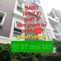 Nhà 130M² Gần Mặt Tiền, 6 Tầng Thang Máy 24 Phòng, Dòng $ > 100 Triệu/Tháng