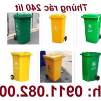 Giảm 20% giá thùng rác nhựa, thùng rác 60l 120l 240l- hàng nhập khẩu mới 100% giá chuẩn- lh 0911082000