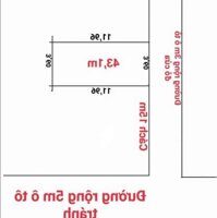 43m đg thông ô tô đỗ cửa, cách trục ô tô tránh 1 nhà Cao Trung, Đức Giang