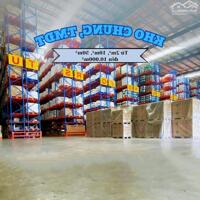 Cho thuê kho diện tích từ 50m2 đến 40,000m2. Có thẩm duyệt PCCC, container ra vao 24/24.