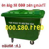 Bán thùng rác công nghiệp giá rẻ tại cần thơ, thùng rác 120l 240l- lh 0911082000