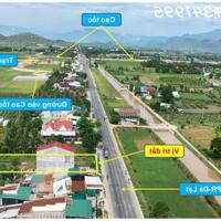 Nút giao cao tốc Cam Lâm Vĩnh Hảo. Mặt QL27A, 20x50m sân bay Thành Sơn 5km, QL1 6km, 12km tới biển