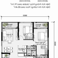 Căn Hộ Alnata Plus 2 Phòng Ngủ 2 Vệ Sinh85.4M2 (Celadon City) Giá Bán 5.3Ty (102%) Tỷ View Công Viên Hồ Cảnh Quan