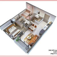 Bán 2 Phòng Ngủ 2 Vệ Sinh59M2 Glory Heights, Tầng Thấp Hướng Mát Đn, 2 View Đẹp Rẻ Nhất Giá Bán 3.55 Tỷ, 0934051786