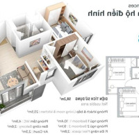 Rẻ Nhất Thị Trường - Bán Căn Hộ 58M2 Sử Dụng , 2 Ngủ 1 Vệ Sinh - Chung Cư Aquabay Ecopark