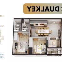 Mặt Bằng Thiết Kế Căn Hộ Dual Key Thuộc Dự Án Lakeside Garden - Hồ Phương Lưu - Hải Phòng