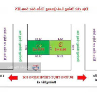 Chính Chủ Gửi Bán 2 Lô Siêu Mẫu Tại Đông Lai- Quang Tiến- Sóc Sơn - Hn