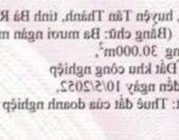 Bán đất 30.000 m2 trong KCN Cái Mép, BRVT