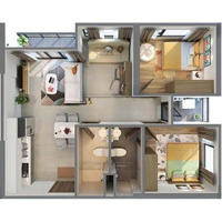 Ra Sớm Căn 2N+ Gs5, Tầng Đẹp View Nội Khu, 62,7M2 Thiết Kế Tuyệt Đẹp 2 Bc, Giá 3,9Xx Tỉ. 0962597293