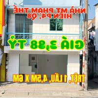 Nhà Mặt Tiền Khu Kinh Doanh Chợ Phạm Thế Hiển, P4, Q8. Nhà 1 Triệuệt, 1Lầu Btct, Ngang 4,5M X Dài 6M.