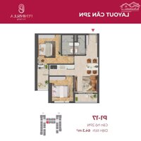 Siêu hiếm Căn 2PN Peninsula trực diện sông Hàn trọn đời, S64.3m2, nội thất chuẩn cao cấp