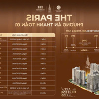 Chính Thức Nhận Booking Toà Pr6 The Paris Chiết Khấu 12% Cho Khách Tiên Phong Liên Hệ: 0937595123