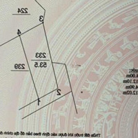 Chính Chủ Bán Nhanh Trước Tết Lô Đất Đấu Giá Mậu Lương 64.5M2. Đất Vuông Đẹp, Giá Tốt