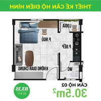 Bán Căn Hộ Chung Cư Nhà Ở Xã Hội Bắc Kỳ, 17 Triệuiệu/M2, 30.4M2, 1 Phòng Ngủ 1Wc