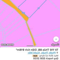 Bán Đất Hồ Tràm Diện Tích: 916M2 Có 50M2 Thổ Cư Có 23Mx44M Đường Nhựa Gần Homestay Vui Hồ Tràm