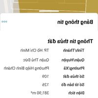 Bán Đất 379M Mặt Tiền Đường 17 Hiệp Bình Chánh Thủ Đức Giá Bán 50 Triệu/M