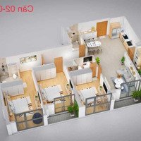 Bán Căn Hộ Chung Cư 101M2 Tại Khai Sơn City, 6,5 Tỷ, 3 Phòng Ngủ 2 Vệ Sinh Vay Bank 65%