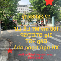 Chỉ 12.X Tỷ Ban 100 Mv Mặt Tiền 4,7 Ngang Đường Lê Lư T Phú - 4 Tầng Btct
