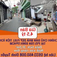 CHÍNH CHỦ BÁN NHÀ ĐẸP FULL TIỆN ÍCH TẠI P15-TÂN BÌNH