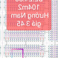 Bán Lô Đất Fpt - 104M2 - Hướng Nam Giá 3,450 Thương Lượng