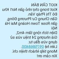 BÁN KIOT TRONG CHỢ GẦN NƠ1 KHU ĐÔ THỊ PHÁP VÂN. 4M2 CHỈ 24TR. LH:0975868400.