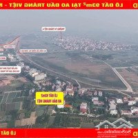 93M2 Đất Ao Đấu Tráng Việt. Giá 50 Triệu/M2