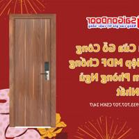 Mẫu Cửa Gỗ Công Nghiệp MDF Chống Thấm Phòng Ngủ Hot Nhất