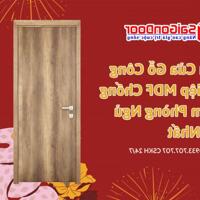 Mẫu Cửa Gỗ Công Nghiệp MDF Chống Thấm Phòng Ngủ Hot Nhất