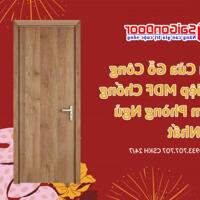 Mẫu Cửa Gỗ Công Nghiệp MDF Chống Thấm Phòng Ngủ Hot Nhất