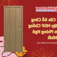 Mẫu Cửa Gỗ Công Nghiệp MDF Chống Thấm Phòng Ngủ Hot Nhất