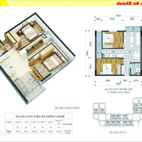 Cho Thuê Căn Hộ Chung Cư The Golden An Khánh, 6 Triệu, 65.7M2, Đẹp, Nhiều Tiện Ích