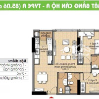 Bán Căn Hộ Chung Cư Eratown Đức Khải 2 Phòng Ngủ, 85M2 , Nhà Trống , Giá Bán 1,950 Tỷ Lh : 0916 887 727