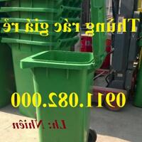 Thùng rác nhựa Phan Khánh Đăng giá rẻ tại miền tây- thùng rác 120L, 240L, 660L giá sỉ- lh 0911082000