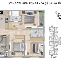 Hiếm, Bán gấp Căn hộ CC The Zei Mỹ Đình, 3PN, 2WC, 9.x tỷ