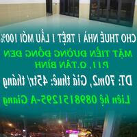CHO THUÊ NHÀ 1 TRỆT 1 LẦU MỚI 100%, 70M2 ( DTSD1=140M2)- MẶT TIỀN ĐƯỜNG ĐỒNG ĐEN, P.11, Q.TÂN BÌNH