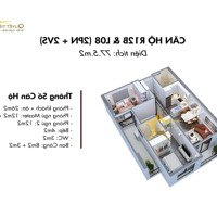 Bán Cc Eden Garden Thái Bình, 2,2 Tỷ, 77,5M2, 2 Phòng Ngủ 2 Vệ Sinh Pháp Lý Đầy Đủ