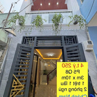 4Ty250- Nhà Đẹp Đường Bùi Minh Trực P.5, Q.8. Diện Tích: 30M2 1 Trệt 1 Lầu 2 Phòng Ngủ2Wc